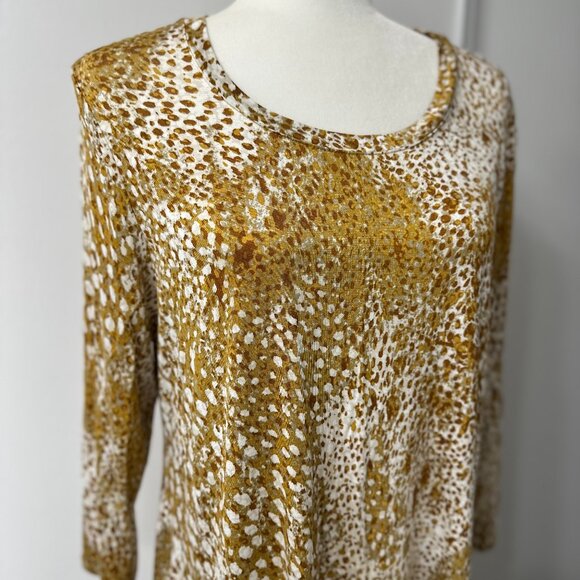 LOGO by Lori Goldstein Tops - ✨ **LOGO by Lori Goldstein Animal Print Tunic Top** ✨